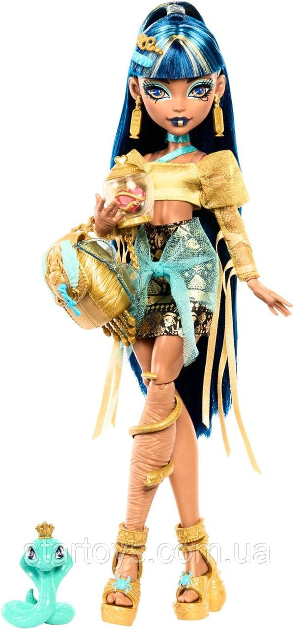 Монстр Хай Клео де Ніл Лялька Monster High Cleo De Nile with Accessories and Pet HXH74