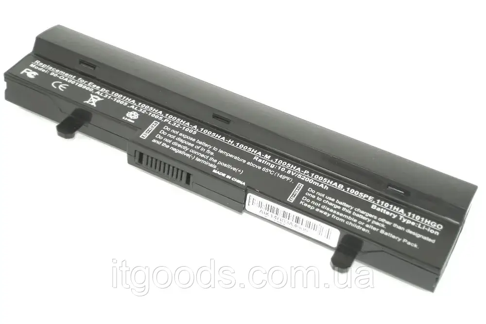 Акумуляторна батарея 5200mAh AL32-1005 для Asus Eee PC 1001HA 1005HA 1101HA ML31-1005 AL31-1005 PL32-1005