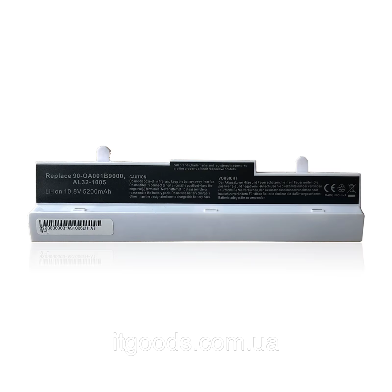 Акумулятор Asus Eee PC 1001HA 1001HGO 1005 1005HA 1005HR 1005HAB 1005HAG AL31-1005 AL32-1005 PL32-1005 білий