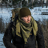 Арафатка шемаг Tactic Maximum 100% бавовна щільне плетіння оливково-чорна 110х110 см, фото 5