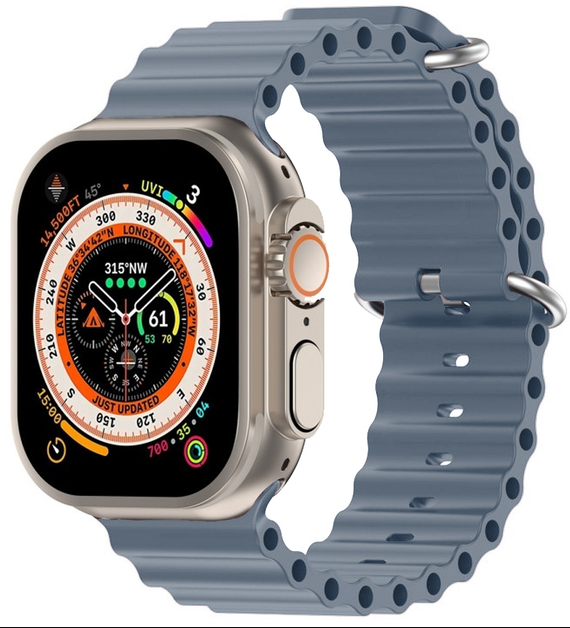 Ремінець Ocean Band для Apple Watch  42/44/45/49 mm Gray
