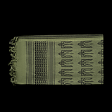 Арафатка шемаг "Тризуб" оливково-чорна 100% бавовна 105х105 см, фото 5