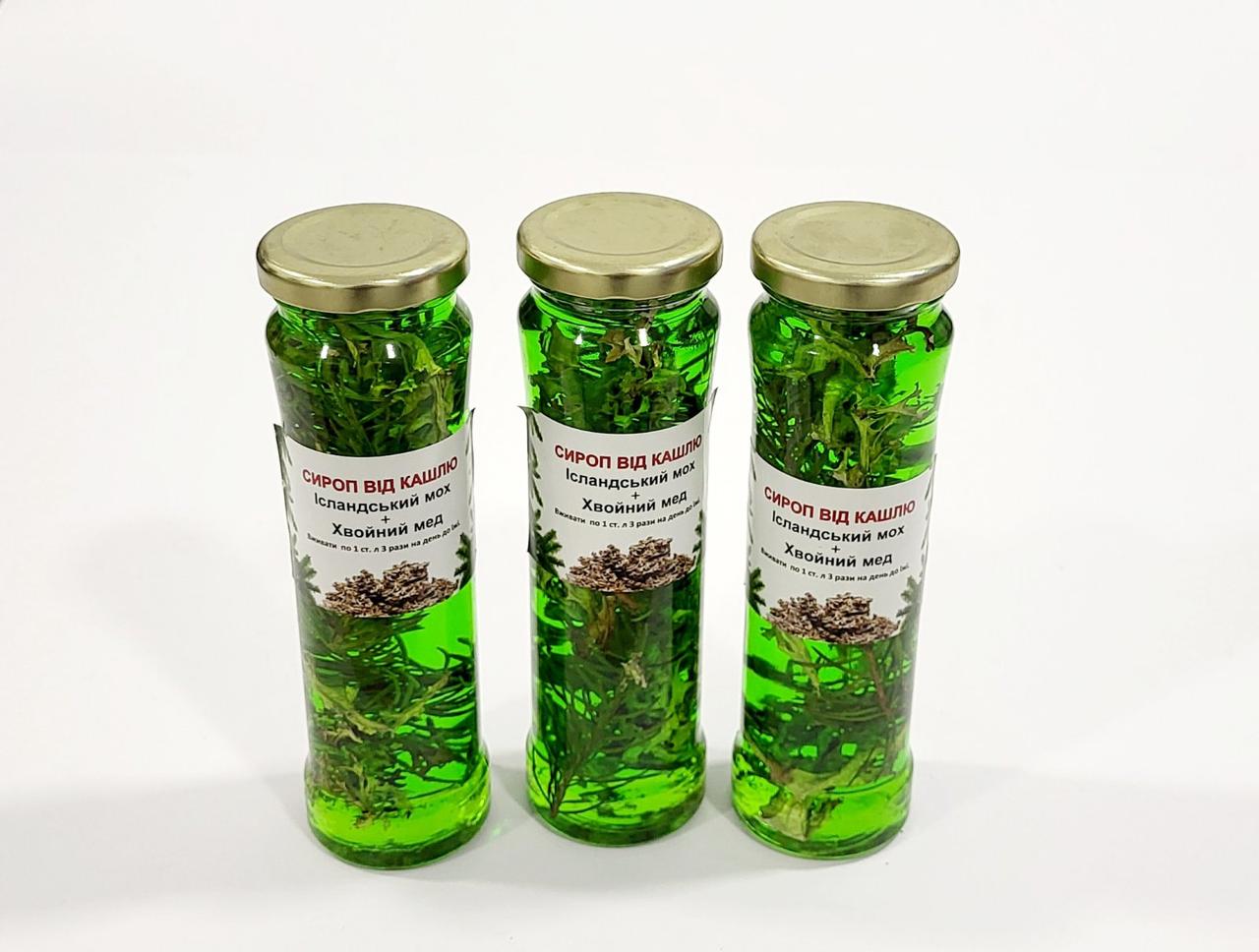 Сироп від кашлю з Ісландським мохом і Хвойним медом