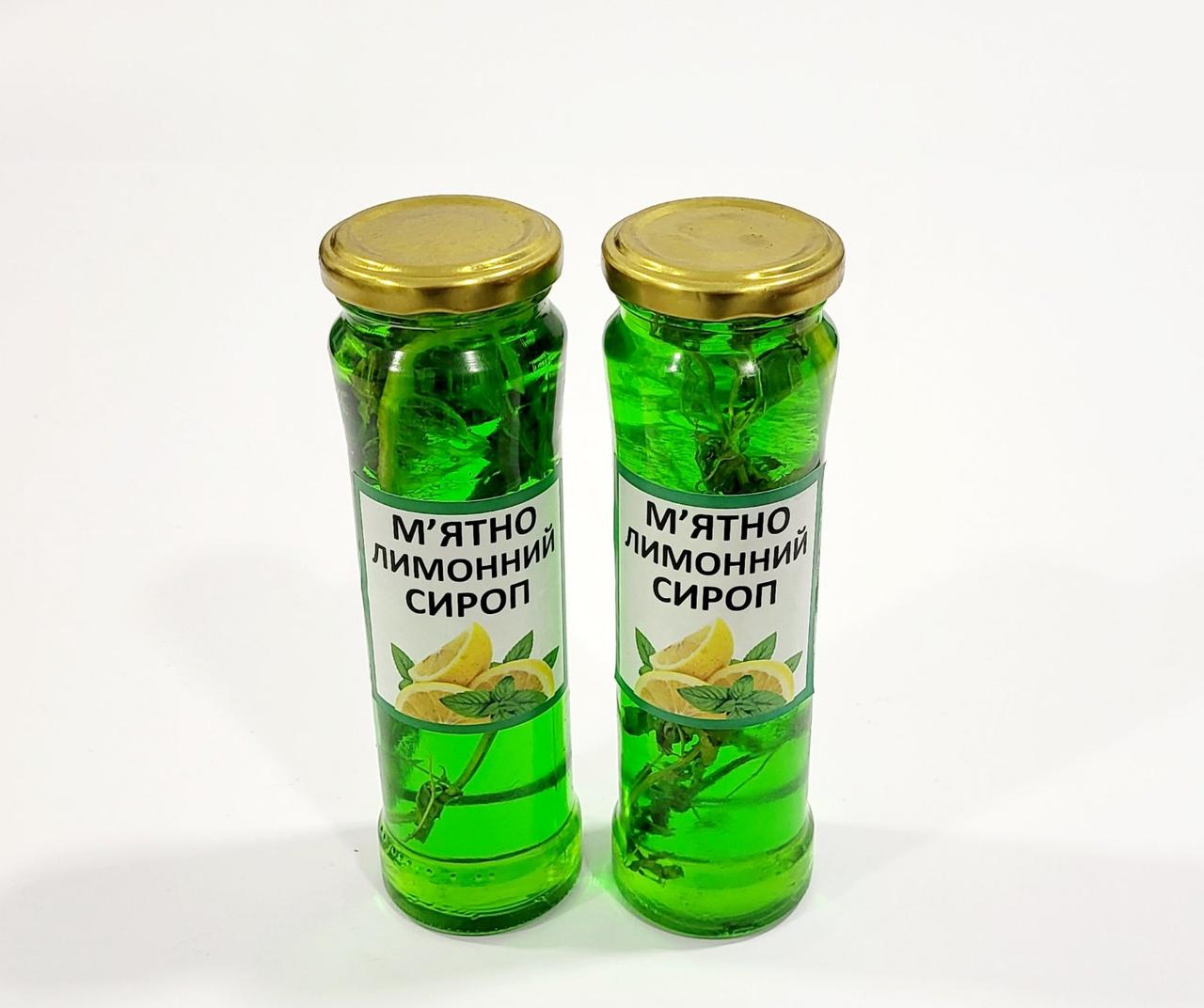 Натуральний м'ятно лимонний сироп