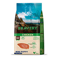 Сухий корм для цуценят дрібних порід з курицею Bravery Chicken Mini Adult 7 кг