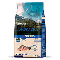 Сухий корм для собак дрібних порід з оселедцем Bravery Dog Herring Mini Adult Small Breeds 7 кг