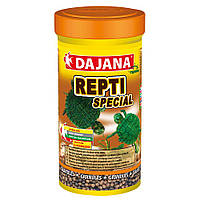 Плаваючий корм для молодих і середніх водяних черепах зі спіруліною Dajana REPTI Special 110 г