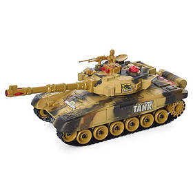 Танк на радіокеруванні Bambi 9995(Sand)звук, світло, рухома кабіна, Toyman
