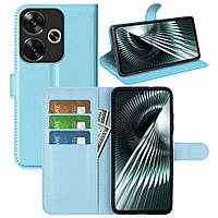 Чохол-книжка Litchie Wallet для Poco F6 Light Blue