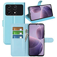 Чохол-книжка Litchie Wallet для Poco F6 Pro Light Blue