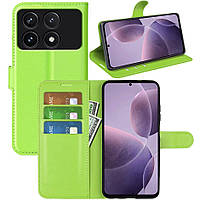 Чохол-книжка Litchie Wallet для Poco F6 Pro Light Green