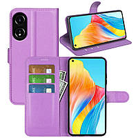 Чохол-книжка Litchie Wallet для Oppo A78 4G Violet