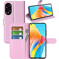Чохол-книжка Litchie Wallet для Oppo A78 4G Light Pink