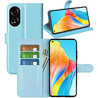 Чохол-книжка Litchie Wallet для Oppo A78 4G Light Blue
