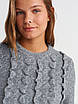 Светр з декоративними елементами сірий 10642 (2000000138909), фото 2