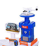 Дитячий ігровий розвиваючий автотрек Поліція з машинками автоматичним підйомником і звуковими ефектами, фото 5
