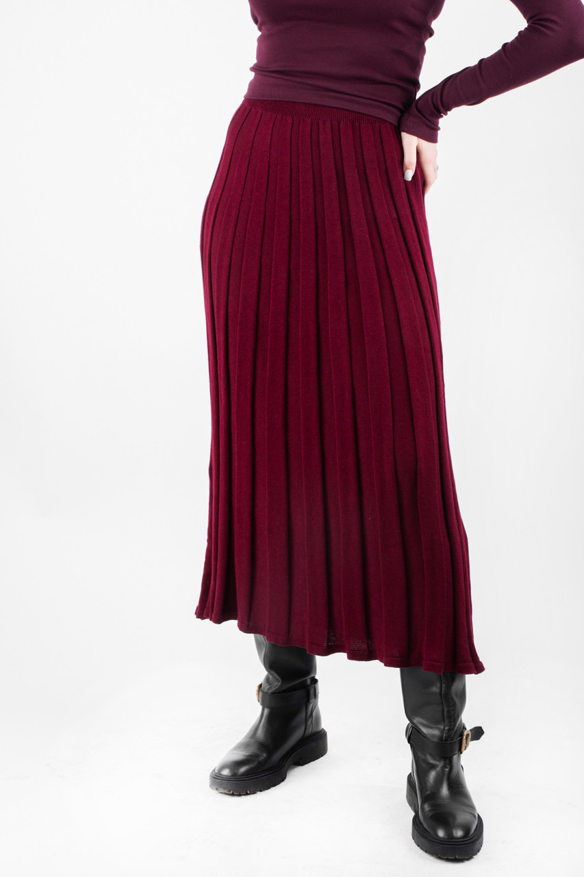 Спідниця міді бургунді  102262 (2000000139500), фото 1