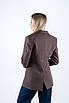 Піджак жіночий прямий коричневий 41357 (2000000139586), фото 2