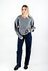 Джемпер з V-вирізом сірий 66017 (2000000139760), фото 5