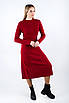Плаття міді з декоративною вʼязкою червоне 83082 (2000000139784), фото 4