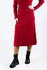 Плаття міді з декоративною вʼязкою червоне 83082 (2000000139784), фото 5