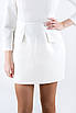 Плаття міні з накладними кишенями біле 83452 (2000000140629), фото 4