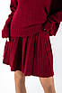 Костюм зі светром та спідницею з імітацією плісеровки бургунді 40037 (2000000140735), фото 4