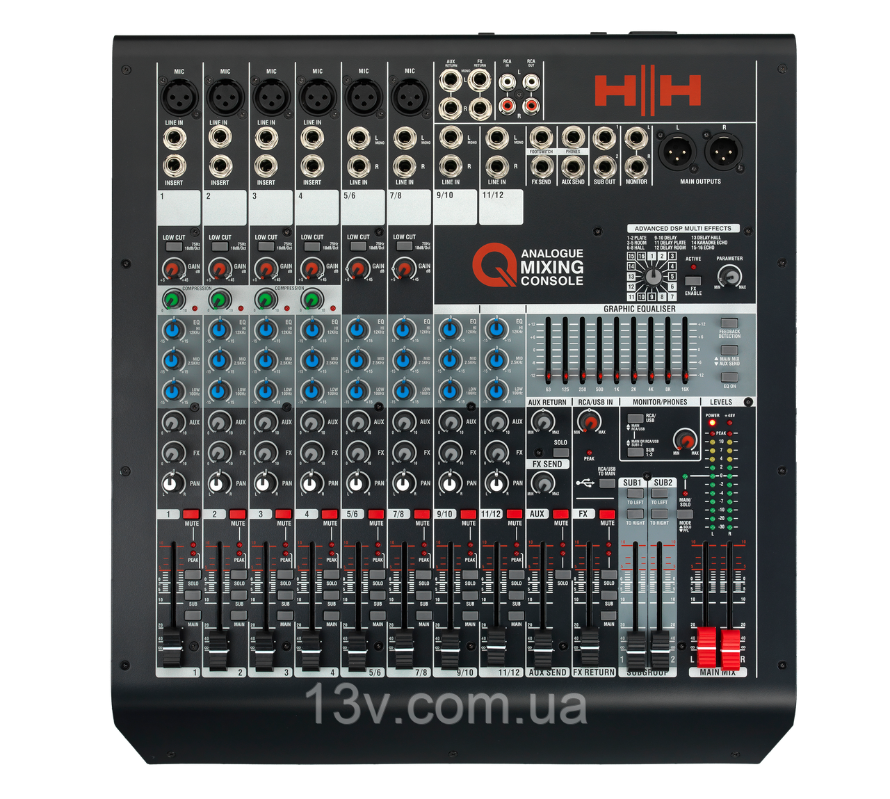 Міикшерний пульт HH Electronics Q12FX