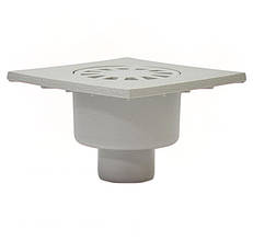 Трап зливний вертикальний пластиковий REDI DN 50 (150x150) для каналізації (Італія) EP75804