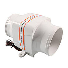 Вентилятор 12 V канальний d 100 мм Premium вологостійкий