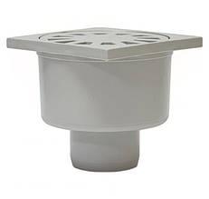 Трап зливний вертикальний пластиковий REDI DN 50 (100x100) для каналізації (Італія) 0210504/EP95604