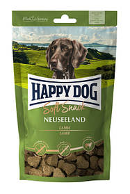 М'ясні снеки для собак середніх та великих порід Happy Dog SoftSnack Neuseeland зі смаком ягня та рису, 100 г
