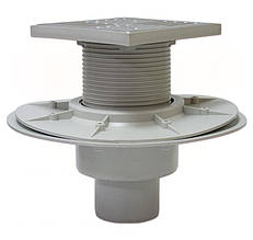 Трап вертикальний із сухим затвором REDI INOX 50 (150x150) фланцевий (Італія) EAS45AI