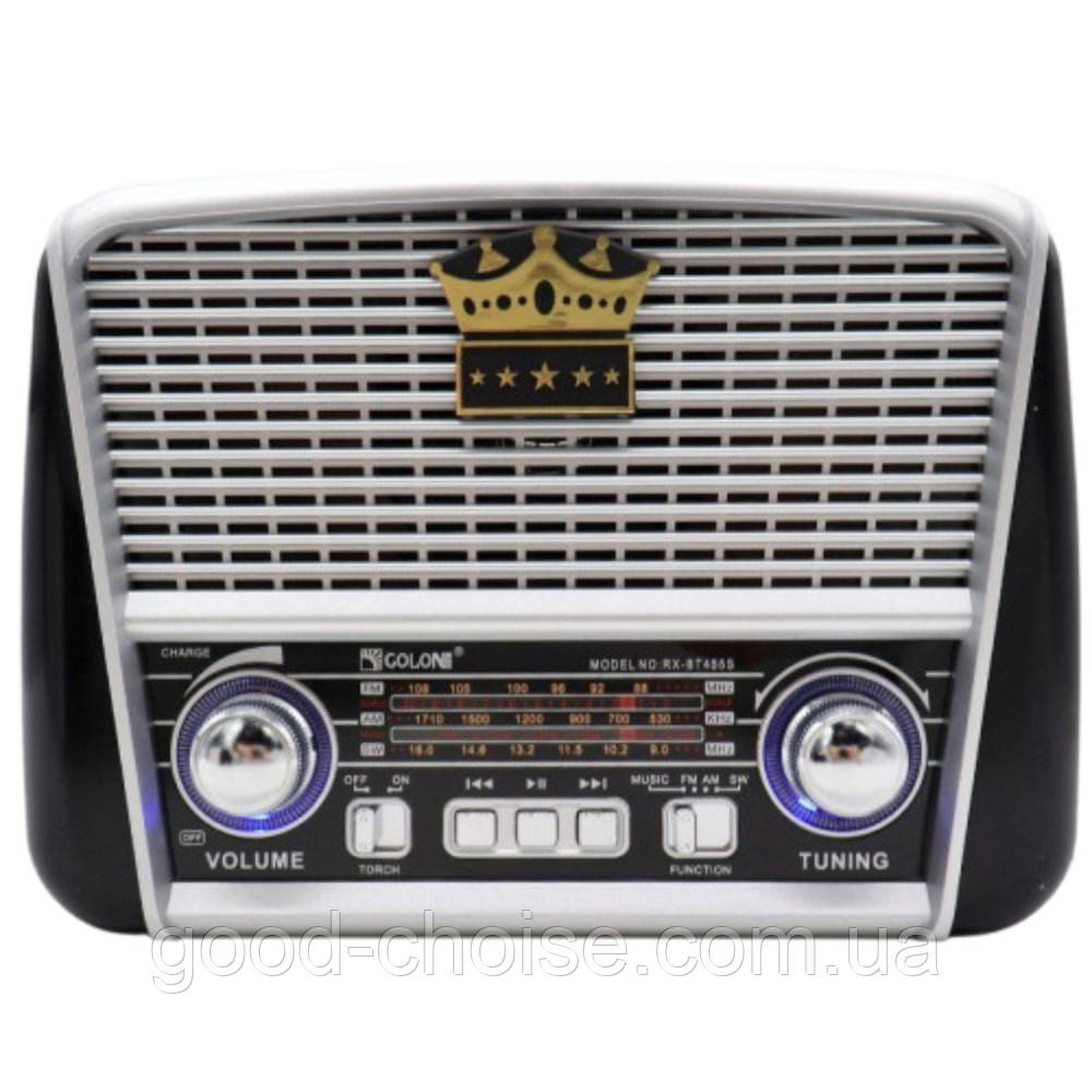 Портативний радіоприймач-колонка з Bluetooth, RX-BT455 / Акумуляторне радіо / Портативний радіоприймач
