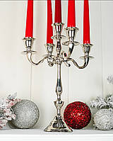 Підсвічник, канделябр на 5 свічок металевий 875-018