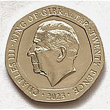 Гібралтар 20 пенсів, 2023 рік Карл III  №2969, фото 2