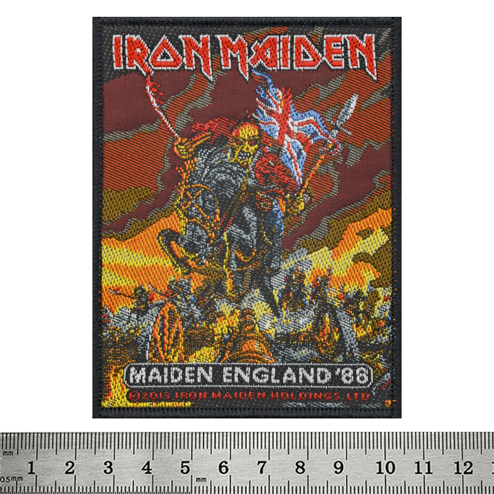 Нашивка ткана IRON MAIDEN - MAIDEN ENGLAND (ofp-139), фото 1