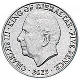 Гібралтар 5 пенсів, 2023 рік Карл III  №2873, фото 2