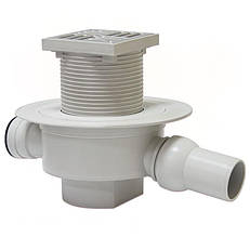 Трап горизонтальний із сухим затвором REDI INOX 50 (100x100) поворотний (Італія) E2SE5AI