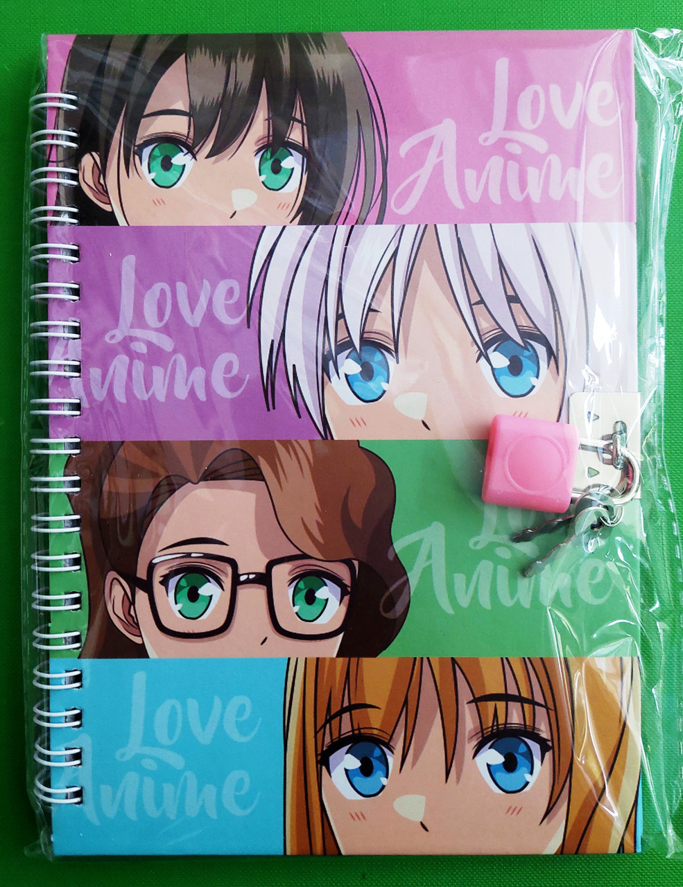 Канц Блокнот 13*18см/48арк ”WB” /36967/ на замку, спіраль 70г/м2 # ”Аніме”