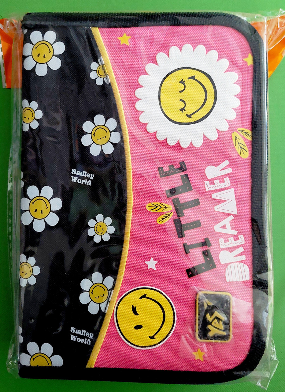 Канц Пенал твердий ”YES” /533348/ 1 відділ. 2 відв. HP-04 Smiley World (1/0)