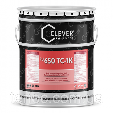 CLEVER PU 640 TC - Однокомпонентне фінішне покриття, 4 кг