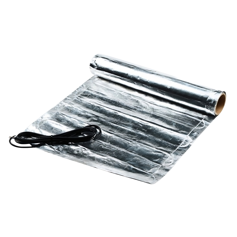 Алюмінієвий нагрівальний мат BVF 1.5 м. кв. тонкий гріючий двожильний термо мат для теплої підлоги електро, фото 1