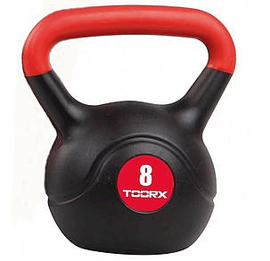Гиря вінілова Toorx PVC 8 кг Black/Orange (KRP-8), фото 1