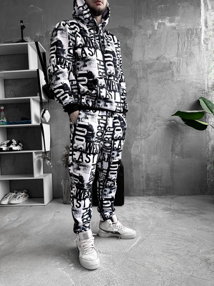 Спортивний костюм на флісі чоловічий худі штани зима весна осінь