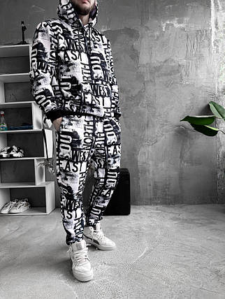 Спортивний костюм на флісі чоловічий худі штани зима весна осінь, фото 2