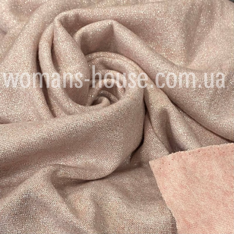 Ангора Євро Двостороння (королівська) меланж люрекс Пудра, фото 1