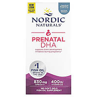 ДГК (докозагексаєнова кислота) для вагітних, Prenatal DHA, Nordic Naturals, 180 гелевих капсул