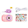 Фотовідеокамера дитяча цифрова HOCO DV205, рожева, фото 6