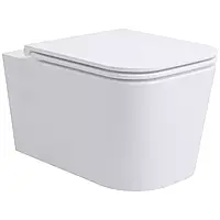 Унітаз підвісний Devit Fly 3050120 безобідковий з кришкою soft-close, білий глянець